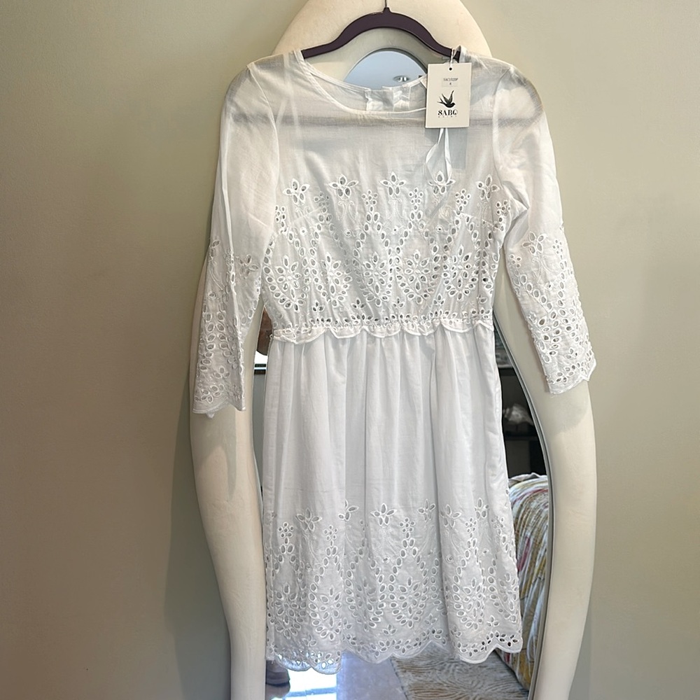 White Beautiful Mini Dress